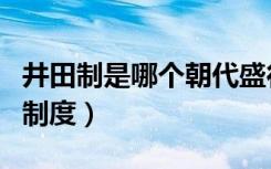 井田制是哪个朝代盛行（井田制是哪个朝代的制度）