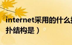 internet采用的什么拓扑结构（internet的拓扑结构是）