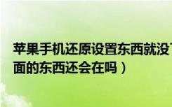 苹果手机还原设置东西就没了吗（苹果手机还原设置以后里面的东西还会在吗）