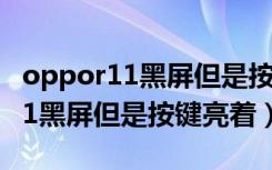 oppor11黑屏但是按键亮着怎么办（oppor11黑屏但是按键亮着）