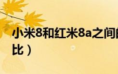 小米8和红米8a之间的区别（红米8红米8a对比）