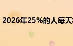 2026年25%的人每天将至少在元宇宙中工作