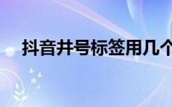 抖音井号标签用几个好（抖音井号作用）