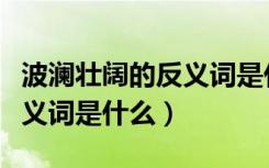 波澜壮阔的反义词是什么意思（波澜壮阔的反义词是什么）