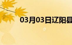 03月03日辽阳县24小时天气预报