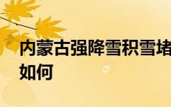 内蒙古强降雪积雪堵住半边门 目前当地情况如何