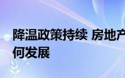 降温政策持续 房地产市场近况如何 后续将如何发展