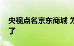 央视点名京东商城 为什么点名京东商城怎么了