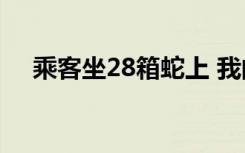 乘客坐28箱蛇上 我的小心脏都吓出来了