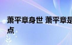 萧平章身世 萧平章是谁的儿子 介意剧透者慎点