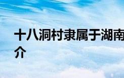 十八洞村隶属于湖南省什么地方 具体资料简介