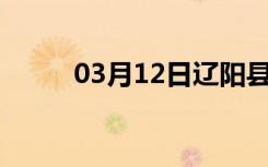 03月12日辽阳县24小时天气预报