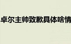 卓尔主帅致歉具体啥情况卓尔主帅为什么致歉