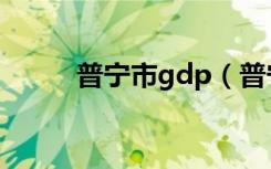 普宁市gdp（普宁市属于哪个市）