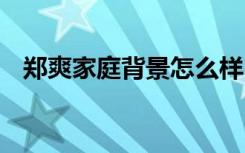 郑爽家庭背景怎么样 郑爽爸爸是做什么的