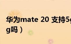 华为mate 20 支持5g么（华为mate20支持5g吗）