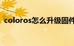 coloros怎么升级固件（coloros怎么升级）