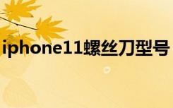 iphone11螺丝刀型号（iphone11型号区别）