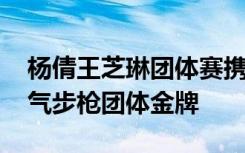 杨倩王芝琳团体赛携手夺金 浙江队斩获女子气步枪团体金牌