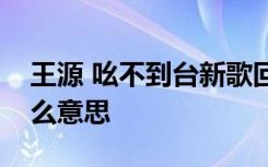 王源 吆不到台新歌回击键盘侠吆不到台是什么意思