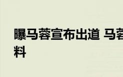 曝马蓉宣布出道 马蓉在哪儿出道马蓉个人资料