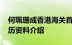 何珮珊成香港海关首位女关长 何珮珊个人简历资料介绍