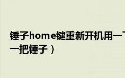 锤子home键重新开机用一下就失灵（锤子手机开机只显示一把锤子）