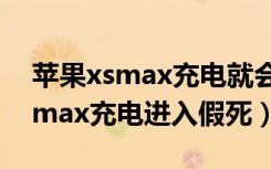 苹果xsmax充电就会重启什么问题（苹果xsmax充电进入假死）