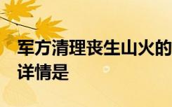 军方清理丧生山火的动物尸体  什么动物尸体详情是