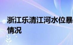 浙江乐清江河水位暴涨 城市内涝严重 具体啥情况