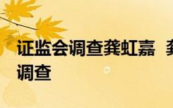 证监会调查龚虹嘉  龚虹嘉是谁证监会为什么调查