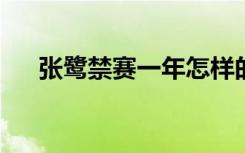 张鹭禁赛一年怎样的张鹭为什么被禁赛