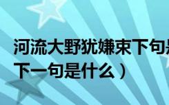 河流大野犹嫌束下句是什么（河流大野犹嫌束下一句是什么）