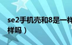 se2手机壳和8是一样的吗（se2手机壳和8一样吗）