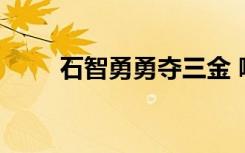 石智勇勇夺三金 哪三金具体啥情况