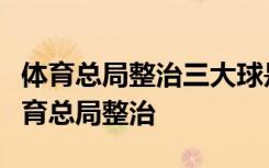 体育总局整治三大球是啥情况哪三大球要被体育总局整治