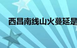 西昌南线山火蔓延是怎样的目前情况怎样