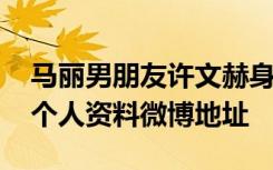 马丽男朋友许文赫身家背景 马丽男友许文赫个人资料微博地址