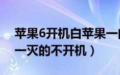 苹果6开机白苹果一闪就黑屏了（苹果6一闪一灭的不开机）