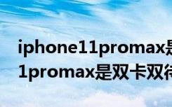 iphone11promax是双卡双待吗（iphone11promax是双卡双待吗）