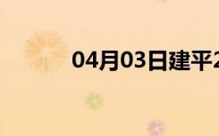 04月03日建平24小时天气预报