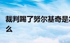 裁判踢了努尔基奇是怎样的具体事情经过是什么