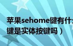 苹果sehome键有什么功能（苹果se的home键是实体按键吗）