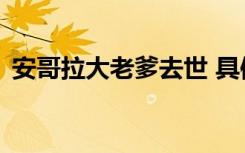 安哥拉大老爹去世 具体是啥情况享年多少岁