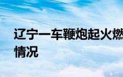 辽宁一车鞭炮起火燃爆烟花四射 事故现场啥情况