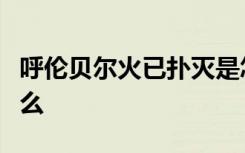 呼伦贝尔火已扑灭是怎样的具体事情经过是什么