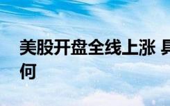 美股开盘全线上涨 具体是啥情况上涨幅度如何