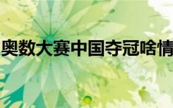 奥数大赛中国夺冠啥情况中国以多少成绩夺冠