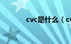 cvc是什么（cvc是什么意思）