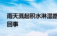 雨天溅起积水淋湿路人被罚200 具体怎么一回事